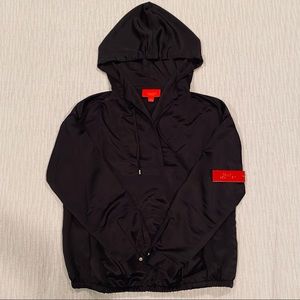 JLO black satiny hoodie